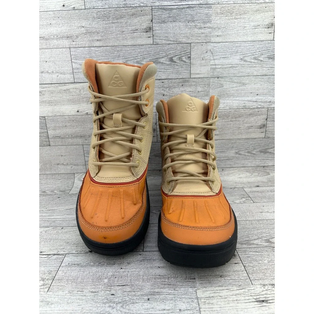 Nike ACG Woodside 2 High Sesame‎ Vivid Orange Boots 524872-201 Youth 4Y